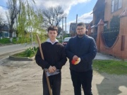 Студенты техникума приняли участие в работах по благоустройству города Кропоткина