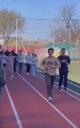 Cтуденты групп 105Т, 106Т приняли участие в зарядке "Мы за ЗОЖ"